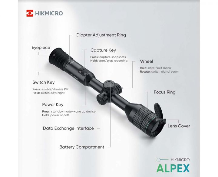 HIK MICRO APLPEX A50T DIGITAL DAY NIGHT SCOPE