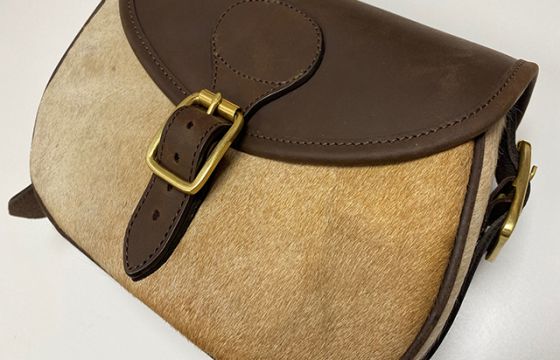 Cow Hyde & Leather Cartridge Bag